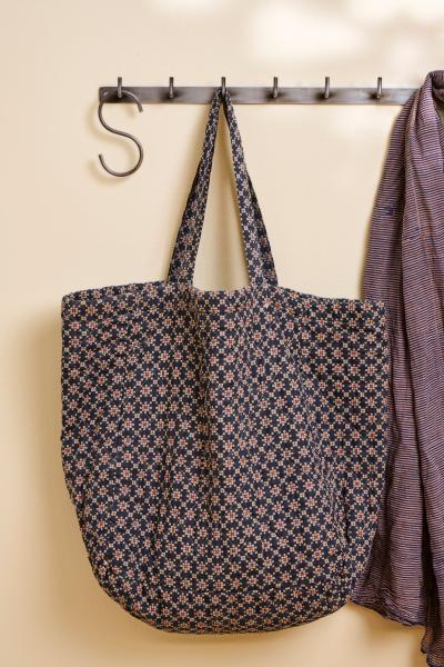 Tasche IB Laursen dunkelblau mit rosa